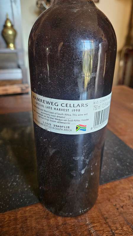 1988 Mamreweg Cellars. Special Late Harvest Wine