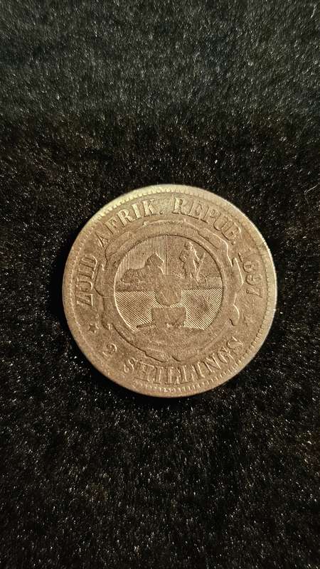 1897 Kruger 2 Shilling Coin