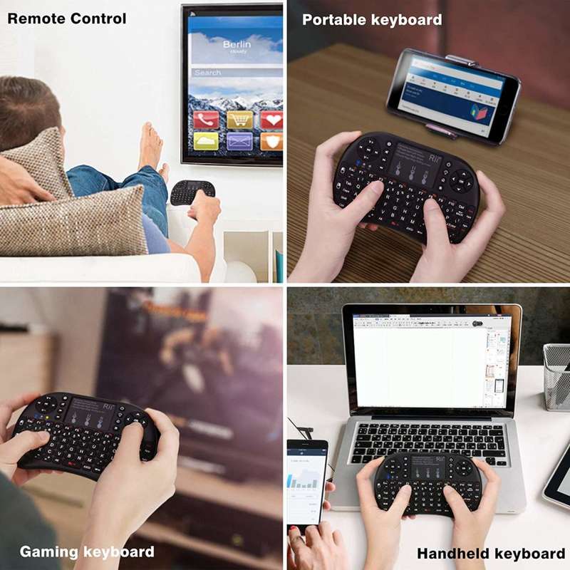 ***SLASHED PRICE***Wireless QWERTY Keyboard Air Mouse Rainbow RGB Backlit
