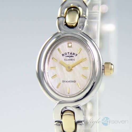 ROTARY **Authentic Ladies Classic Two-Tone Watch