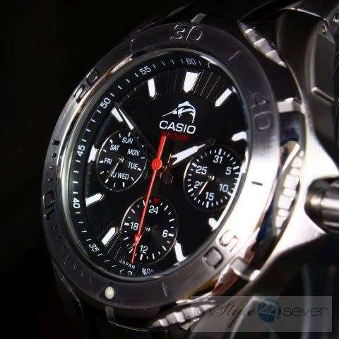 CASIO **AUTHENTIC BRANDED MENS CHRONOGRAPH WATCH - ONLY ONE AVAILABLE