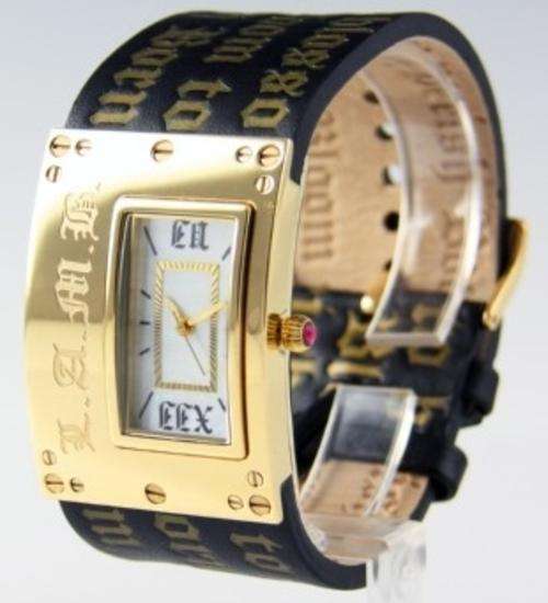 L.A.M.B. BY GWEN STEFANI - LADIES RUBY & MOTHER-OF-PEARL RENAISSANCE WATCH -  BRAND NEW