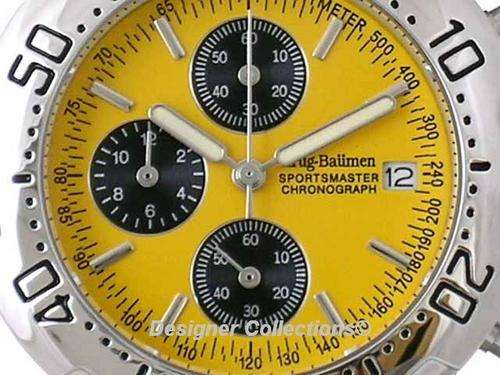 R9250.00 KRUG BAUMEN YELLOW SPORTSMASTER - NEW WITH 5 YEAR WARRANTY ON MOVEMENT!