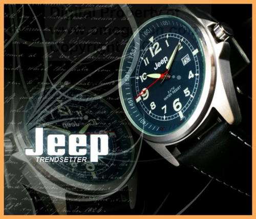 **R1,250.00** JEEP AUTHENTIC BLUE FACE LEATHER WATCH - BRAND NEW WITH FULL GUARANTEE!!! **AWESOME**