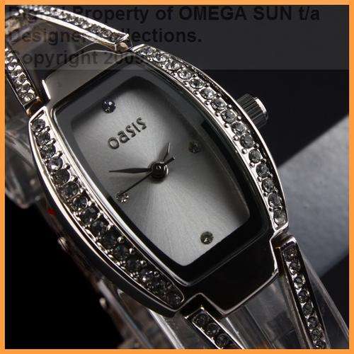 OASIS AUTHENTIC LADIES CRYSTAL BRACELET WATCH - BRAND NEW WITH A 12 MONTH WARRANTY! LAST FEW LEFT