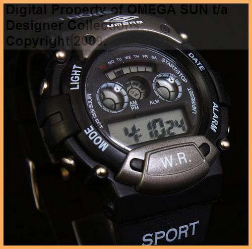 UMBRO GENTS AUTHENTIC DIGITAL WATCH - IMPORTED FROM EUROPE **BRAND NEW WITH FULL WARRANTY!!!**
