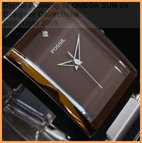 **R2,195.00** FOSSIL AUTHENTIC GENTS DIAMOND BROWN DIAL **BRAND NEW WITH 11 YEAR WARRANTY!!!**