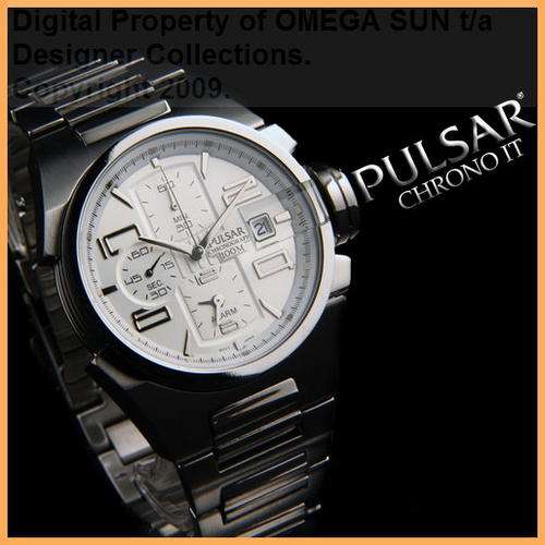 **R2,399.00** PULSAR GENTS AUTHENTIC ALARM CHRONOGRAPH *BRAND NEW WITH FULL GUARANTEE!* ONLY 2 LEFT