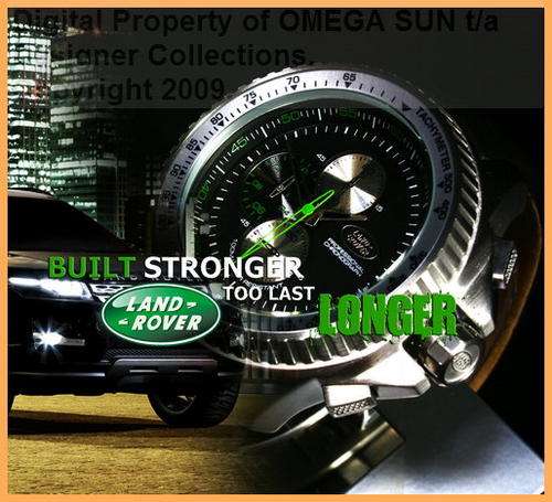 **R4,199.00** LAND ROVER AUTHENTIC GENTS CHRONOGRAPH WITH TACHYMETER - BRAND NEW!!! **AWESOME**
