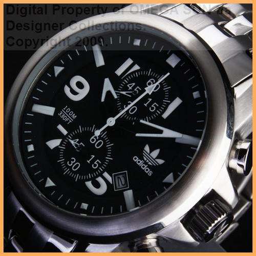 **R1,595.00** ADIDAS AUTHENTIC GENTS STAINLESS STEEL SPORTS CHRONOGRAPH - *BRAND NEW!* LAST 1 LEFT