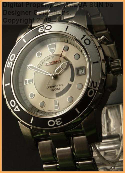 **R4,799.00** SEIKO GENTS AUTHENTIC STAINLESS STEEL KINETIC WATCH **BRAND NEW WITH FULL GUARANTEE!**