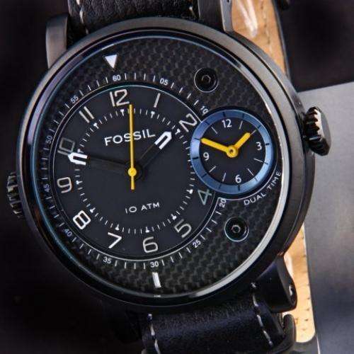 *R1699.00* FOSSIL GENTS Extra Large Dual Time Watch