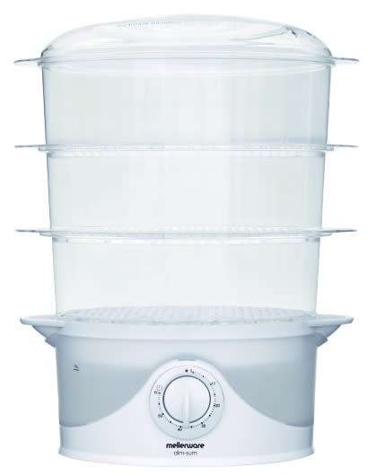 Mellerware 3 Tier 9 Litre Food Steamer-3 Layers Food Steamer