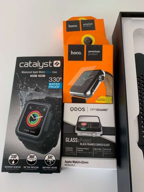 Apple Watch series 3, 42mm, Space Gray Aluminium, Nike Sport band, Anthracite Black (never used)