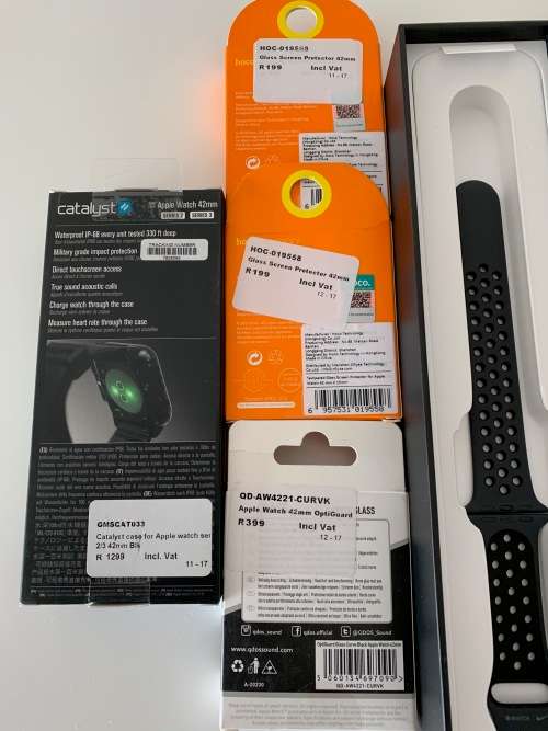 Apple Watch series 3, 42mm, Space Gray Aluminium, Nike Sport band, Anthracite Black (never used)