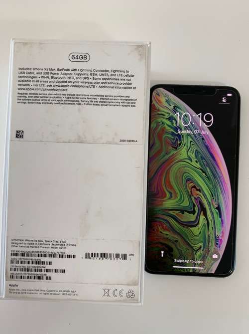 iPhone XS Max, 64GB, Space Grey including box and accessories (as new)