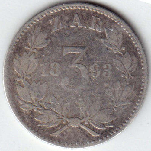 BARGAIN!!!! ZAR 1893 3 Pence @R1 START!!!