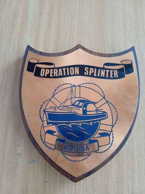 Rhodesia Operation Splinter Kariba plaque