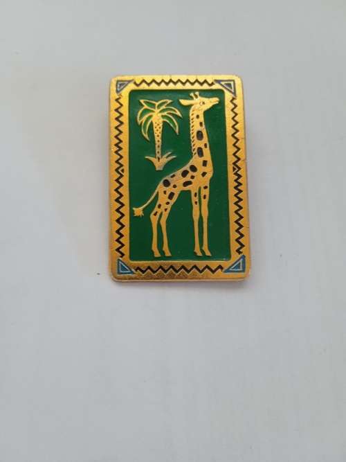 Rare Vintage Giraffe Soviet badge circa 1970