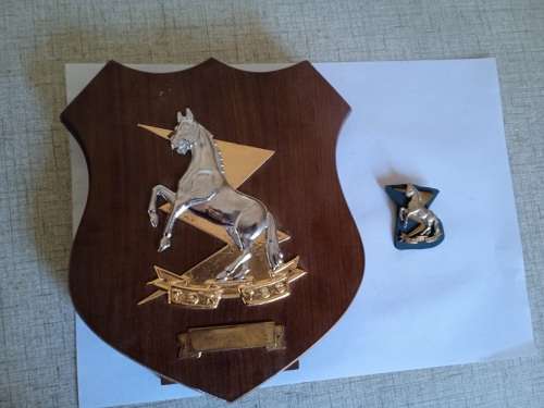 SADF Technical Service corps Plaque and badge