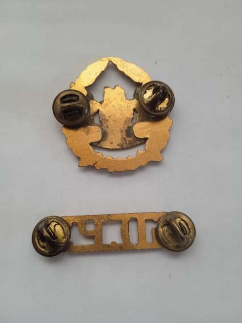 South African Prison services warrant officer badge and shoulder title