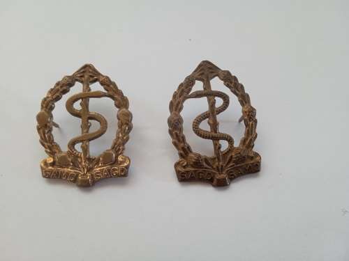 2 x SA Medical corps badges