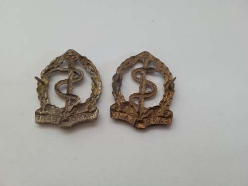 2 x SA Medical corps badges