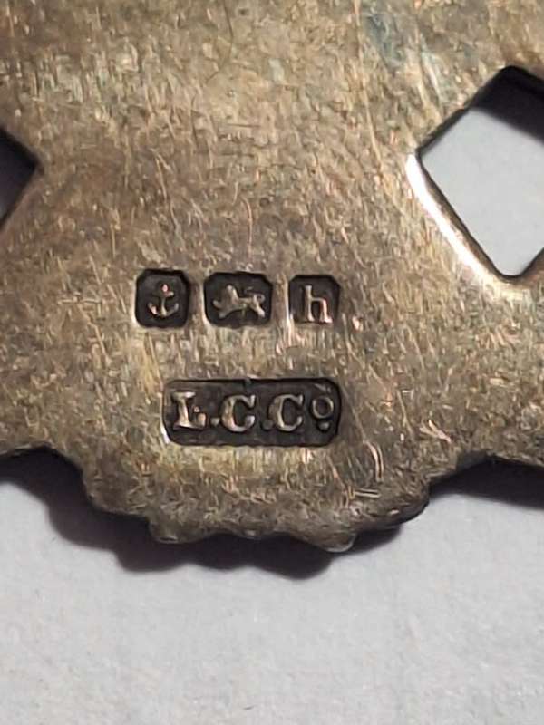 Society of Miniature Rifle club hallmarked silver look forward medal