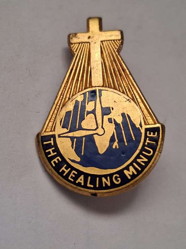 The Healing minute membership pin