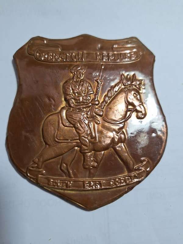 Operation Repulse copper plaque