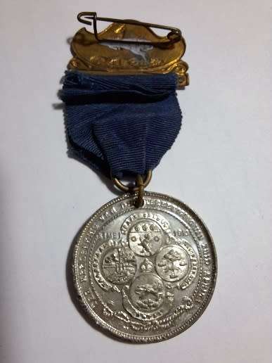 1910 Union of South Africa medal with springbok clip