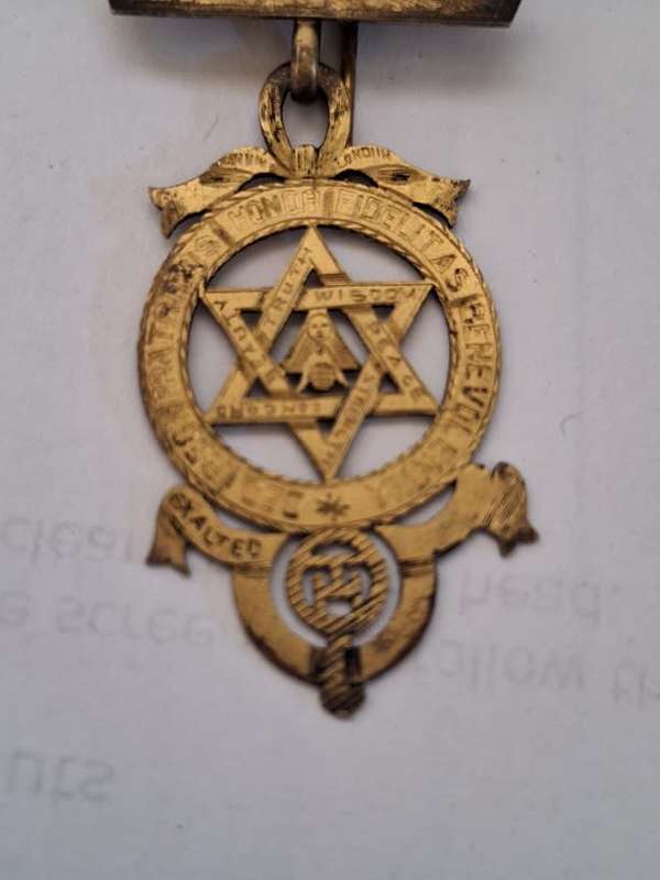Silver Gilt Royal Arch Masonic jewel hallmarked