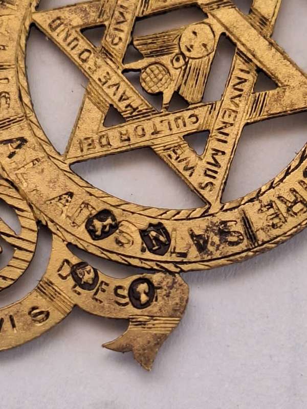 Silver Gilt Royal Arch Masonic jewel hallmarked