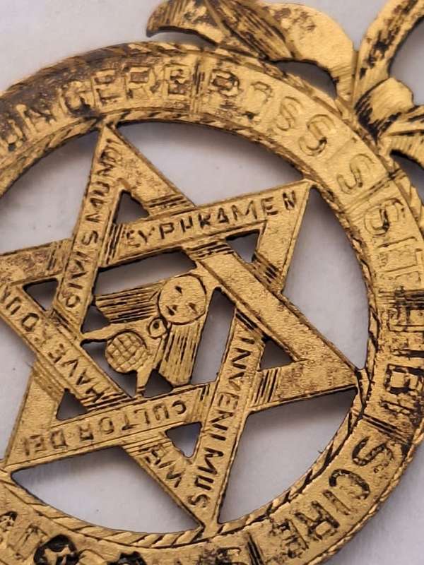 Silver Gilt Royal Arch Masonic jewel hallmarked