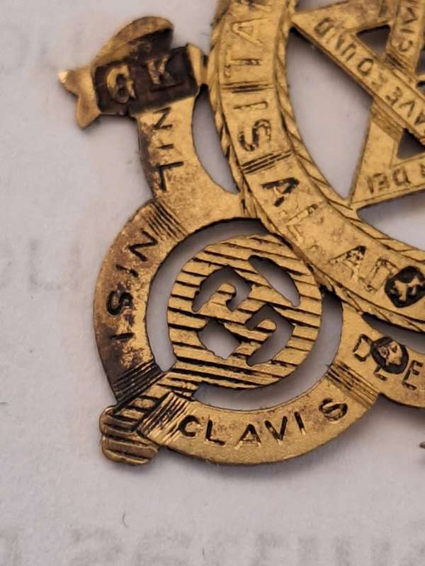 Silver Gilt Royal Arch Masonic jewel hallmarked