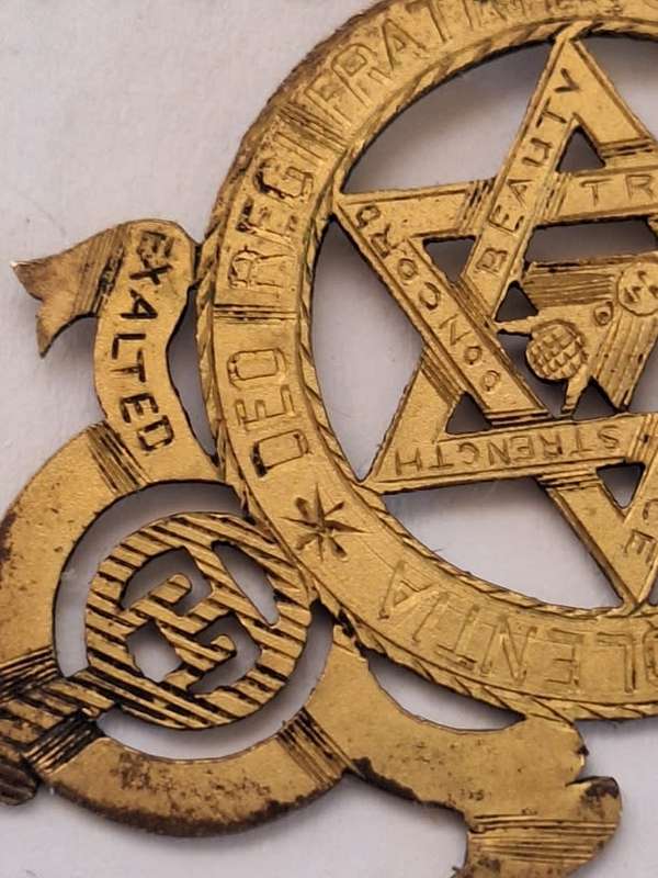 Silver Gilt Royal Arch Masonic jewel hallmarked