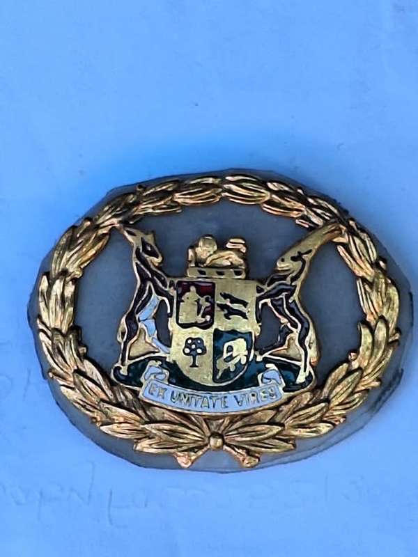 Rhodesia Conflict SA Police WO rank badge