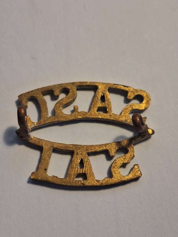 SA Service corps title badge