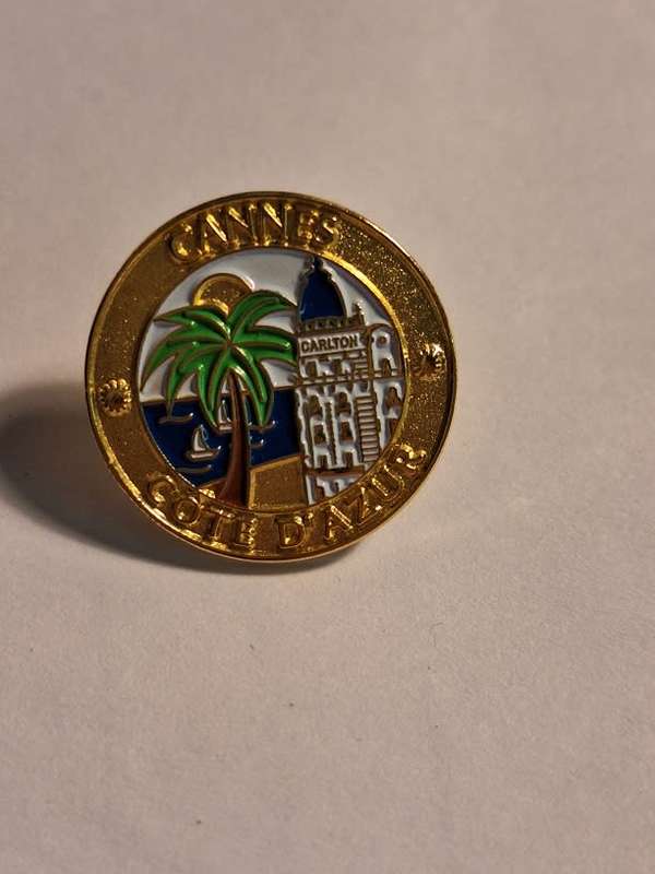 Cannes lapel pin