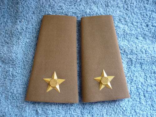 PAIR 2ND LT. RANK SLIDES - SADF ERA