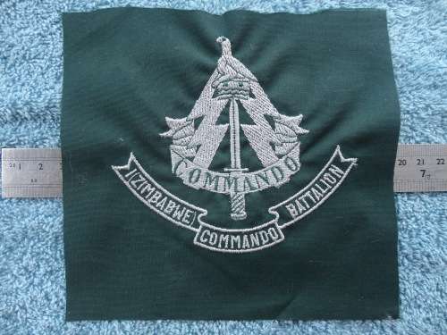 ZIMBABWE COMMANDO BATTALION BLAZER BADGE / NOW KNOWN AS ONE COMMANDO REGIMENT
