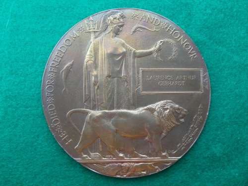 PTE LA GEBHARDT 2 SAI-MORTAR BATTERY-ONE OF 143 WHO WALKED OUT OF DELVILLE- DIED  4/11/17 AT SEA