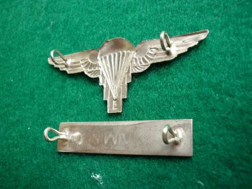 ZIMBABWE PARA WING & COMMANDO TAB = ALL LUGS INTACT