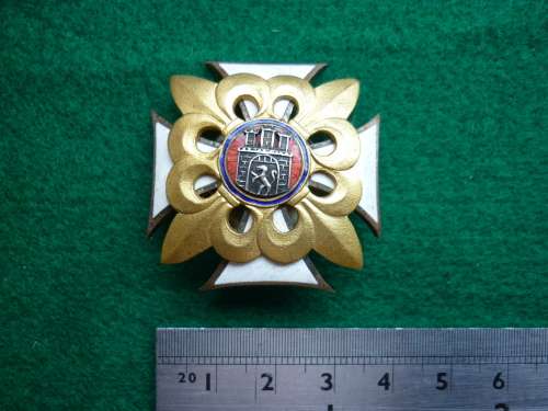 LWOW SCOUT'S CROSS-AWARDED TO POLISH SCOUTS FOR THE DEFENCE OF LWOW AGAINST RUSSIAN FORCES 1910-1918