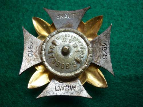 LWOW SCOUT'S CROSS-AWARDED TO POLISH SCOUTS FOR THE DEFENCE OF LWOW AGAINST RUSSIAN FORCES 1910-1918