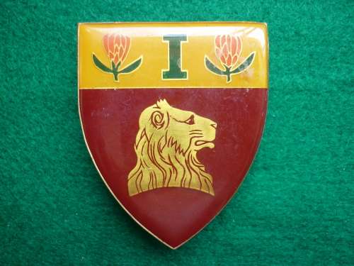 1 DE LA REY REGT FLASH - 2 PINS REPLACED WITH DRAWING PINS