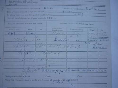 GROUP TO HUGH  GRAHAM NMR & NATAL CARBS - ATTESTED APRIL 1940-DISCHARGED MAY 1943-12 PGS RESEARCH