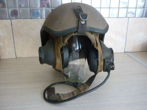 RATEL CREW COMMANDER HELMET SADF ERA - LOOM, INTERIOR & EAR CUPS IN GOOD CONDITION