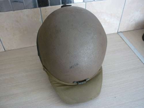 RATEL CREW COMMANDER HELMET SADF ERA - LOOM, INTERIOR & EAR CUPS IN GOOD CONDITION