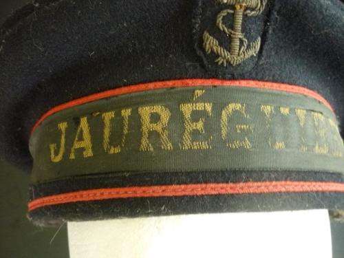 FRENCH WW1 MATELOT CAP-FOR THE DREADNOUGHT JAUREGUIBERRY - SAW ACTION AT GALIPOLI - VERY SCARCE -